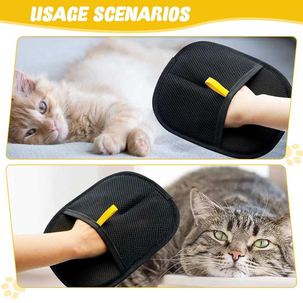 Pet Hair Removal Gloves Static Pet Hair Catcher Pet Hair Removal Mitt, 9.85x8.46inches