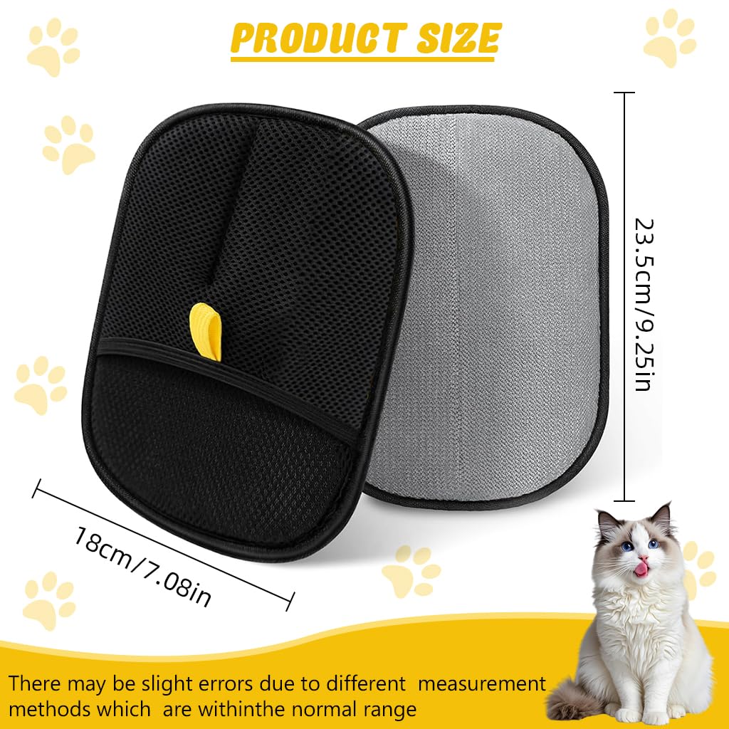 Pet Hair Removal Gloves Static Pet Hair Catcher Pet Hair Removal Mitt, 9.85x8.46inches