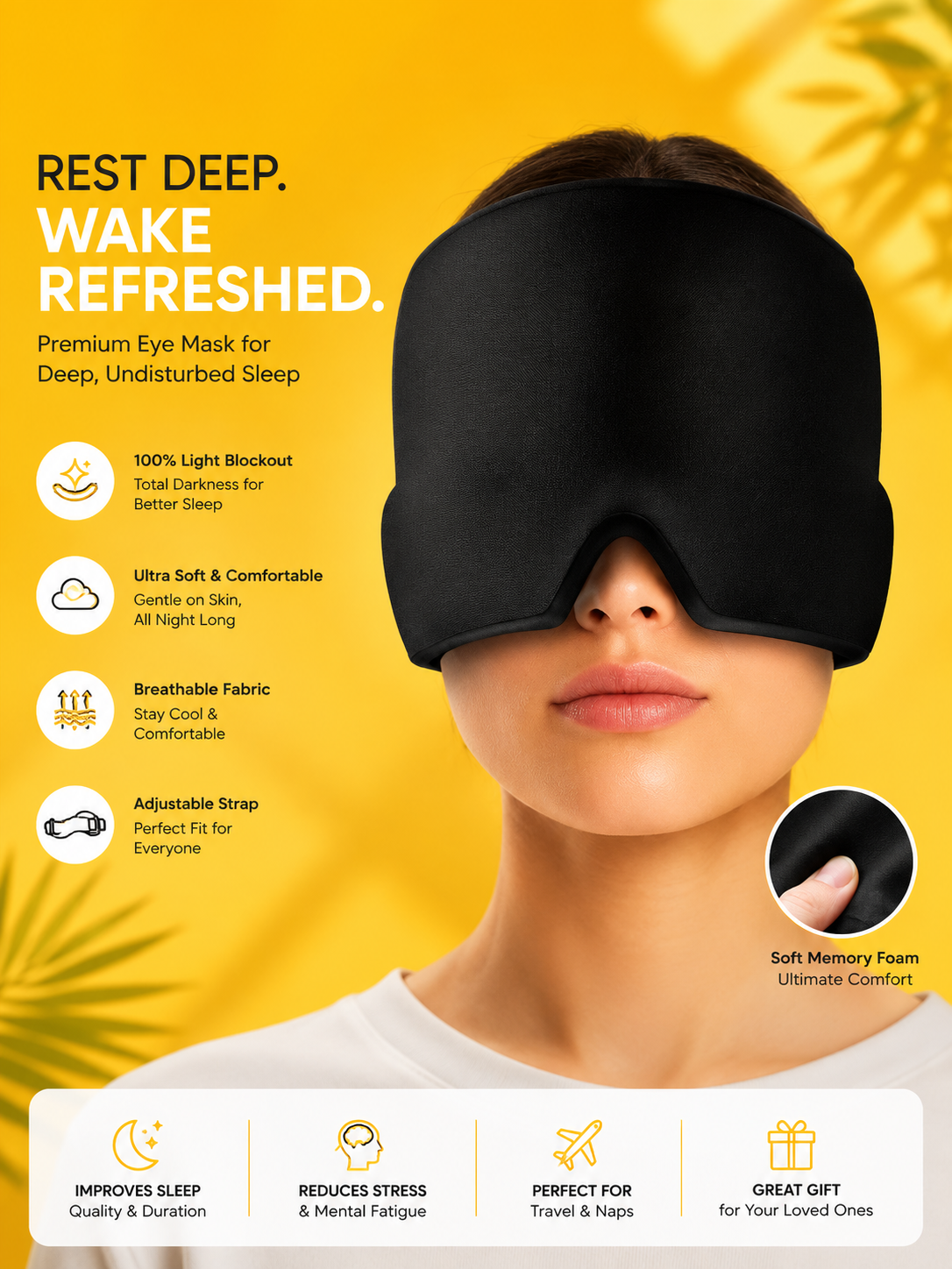 Migraine Relief Cap – Hot & Cold Therapy for Headache & Stress Relief
