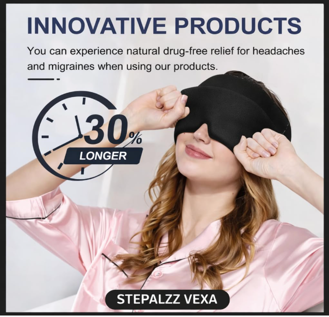Migraine Relief Cap, Hot & Cold Therapy Headache Hat