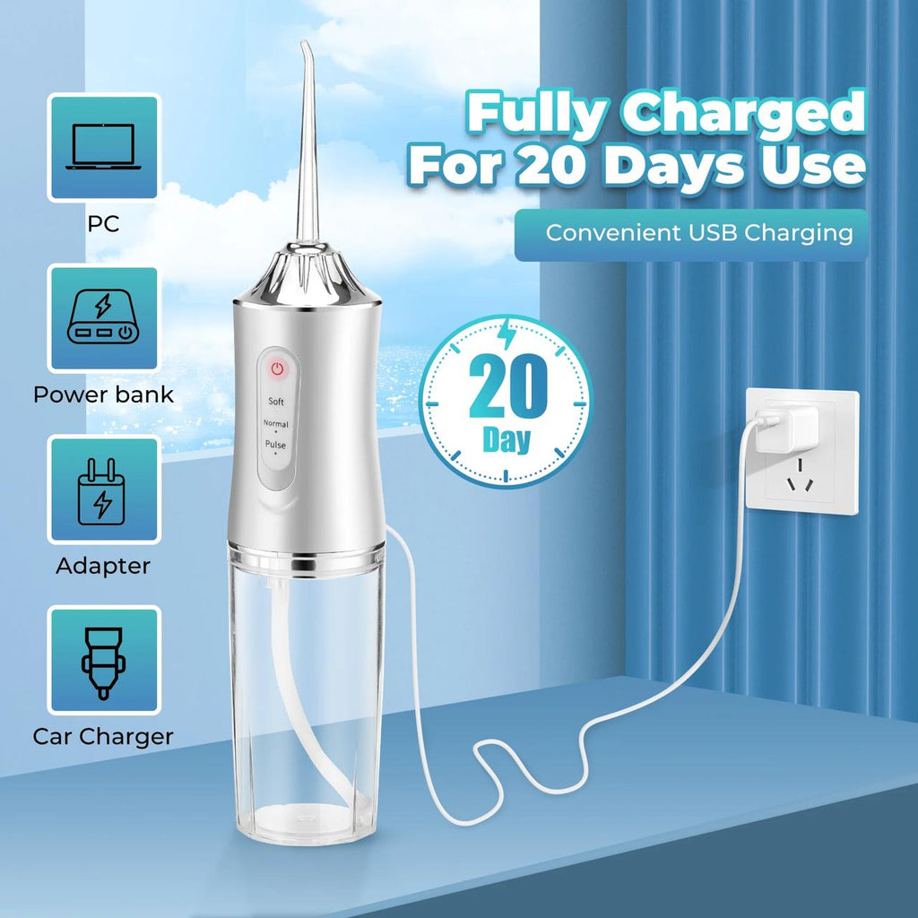 Water Flosser Oral Irrigator with 3 Modes 4 Jets IPX7
